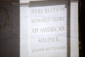 Here is a picture of the Tomb of the Unknown Soldier: