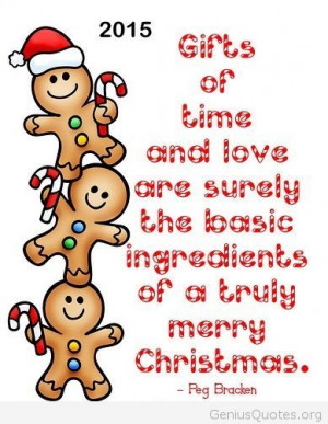Cute Merry Christmas quote on card 2014