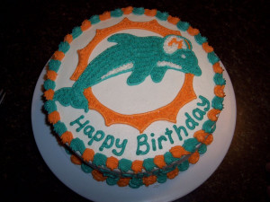 Miami Dolphins cake