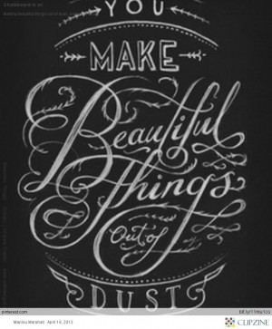 ... Art: I'm going to start trying out cool chalkboard writing