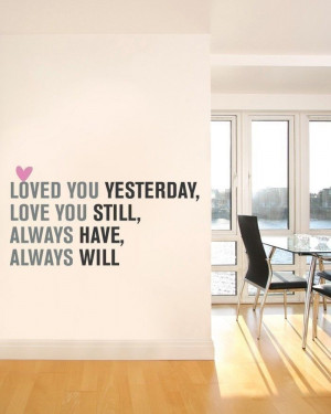 Love You Always Quote Lettering Decal by SimpleShapes on Etsy, $36.00 ...