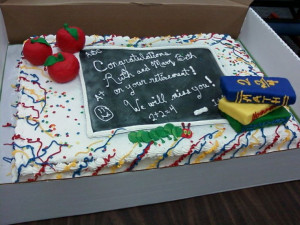 Teacher Retirement Cakes