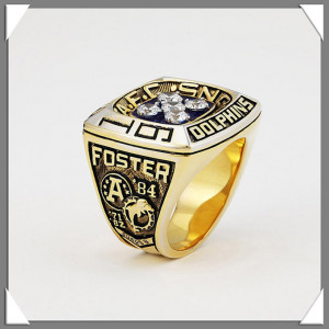 Miami Dolphins FOSTER 1984 AFC America FootBall Championship Ring