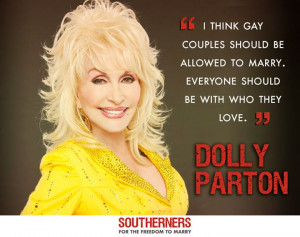 Dolly Parton knows what's up. Thanks to Southerners for the Freedom to ...