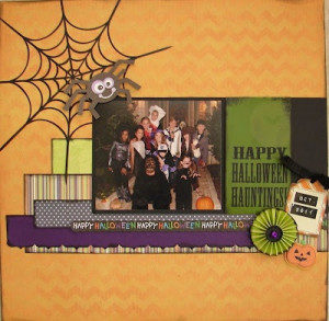 Layout using Quick Quotes Halloween line