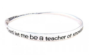 Save Price for Bracelet - B166 - Bangle Style - Teacher's Prayer ...