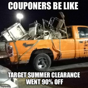 ... couponers be like,coupon problems,target,target clearance,coupons