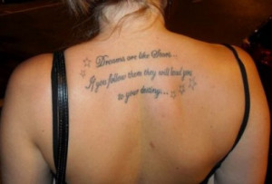 Tattoo Ideas: Quotes on Dreams, Hope, Belief