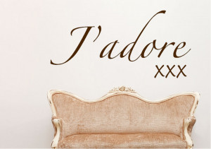 Childrens J adore-Quotes Wall Stickers