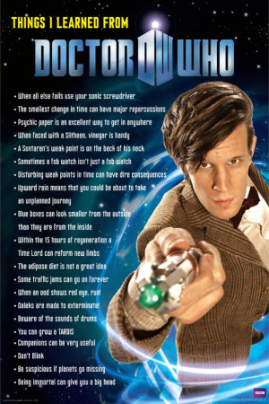 Things I Learn From Doctor Who – Poster
