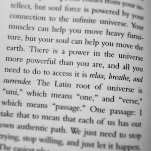 There is a power in the universe more powerful than you are, and all ...