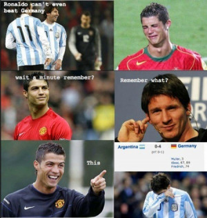 FUNNY RONALDO AND MESSI PICTURES
