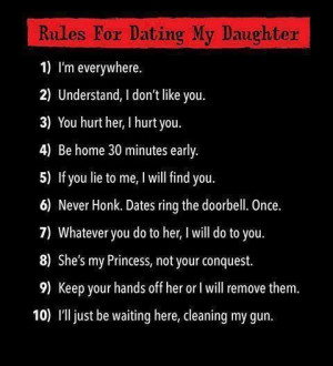 Rules for dating my daughter