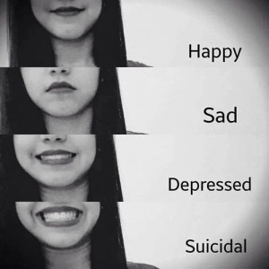 ... girl, happy, hate, message, myself, quotes, sad, smile, suicidal, text