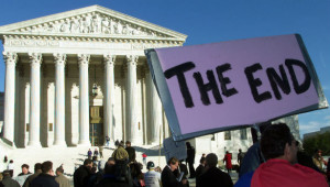 Outside the Supreme Court on December 12, 2000, the day Bush v. Gore ...