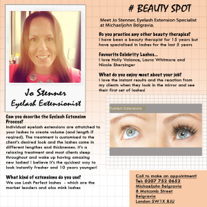 BEAUTYSPOT - Meet Jo Stenner, Eyelash Extension Specialist