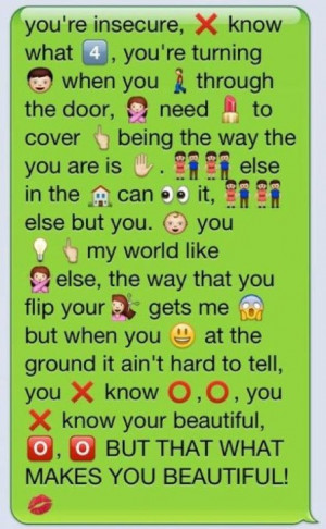 What makes you beutiful by one direction emoji messageMusic, Funny ...