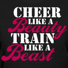 Cheer Beauty Beast Women's T-Shirts
