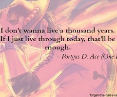 Anime quotes ONE PIECE Ace