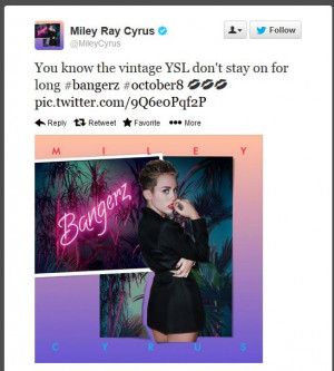 Score one for Miley's marketing team -- even I'm talking about it.
