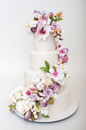 ... Ben Israel Cake, Cascading Flower Wedding Cake, Wedding Cakes, Ron Ben