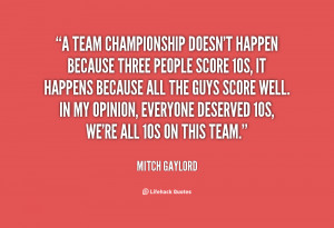We Are a Team Quotes
