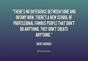 Ricky Gervaise on fame and infamy