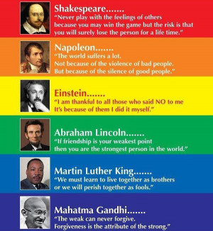 Quotes from Shakespeare, Napoleon, Einstein, Abraham Lincoln, Martin ...