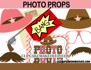 Props » Cowgirl Photo Booth Props Western Party – INSTANT DOWNLOAD ...