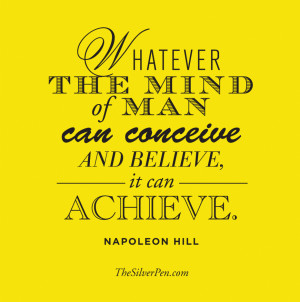 Quotes About Success And The Yellow Background: Napoleon Hill Quotes ...