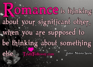 ... is thinking about your significant other, Valentine's Day Quote