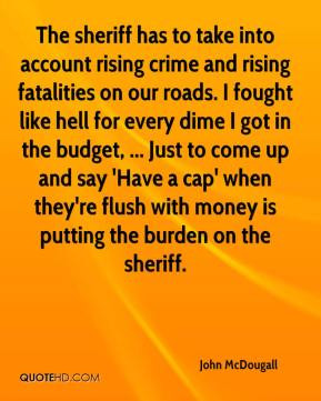 ... dime I got in the budget, ... Just to come up and say 'Have a cap