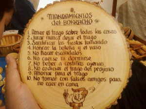 Borrachos... ellos también tienen mandamientos!