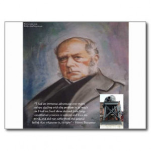 Henry Bessemer The Steel Converter & Quote Gifts Postcard