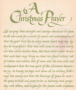 Brilliant prayer for you and your family at Christmas.