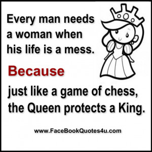 Chess King And Queen Quotes The queen protects a king.