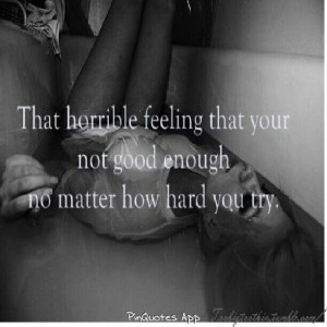 try...but it's never enough