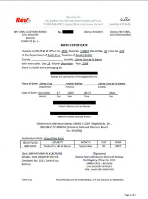 Translate Legal Document