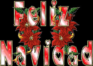 Una simple pero bonita tarjeta animada de navidad