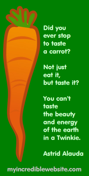 Eat carrots!