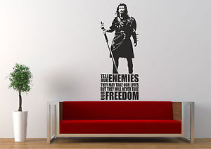 BRAVEHEART-WILLIAM-WALLACE-SCOTTISH-QUOTE-FILM-DVD-WALL-ART-STICKER ...