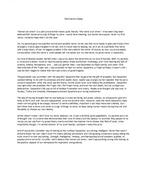 Admissions Essay Editing Sample (Before): Click to Enlarge