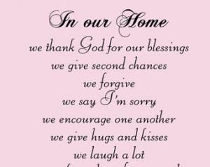 Family Wall Decal Quote Our