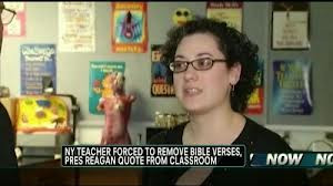 Teacher Forced to Remove Bible, Ronald Reagan Quotes From Classroom