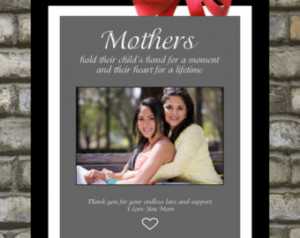 Custom Mothers Day Gift: Picture Ma t with Photo Quote Designs for ...