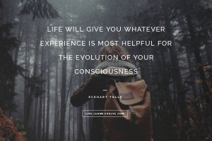Life will give you whatever experience is most helpful for the ...