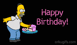 simpsons happy birthday gif Graphics, commments, ecards and images (10 ...