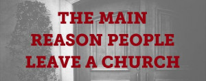 ... of church and its mission create a back door for people to leave