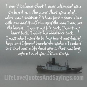 Miss Who I Used To Be..