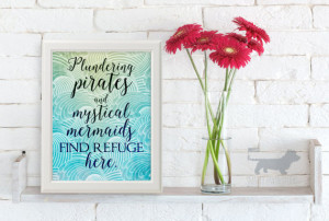 Mermaid Art Print, Anais Nin Quote, Mermaid Quote, Mermaid Nursery ...